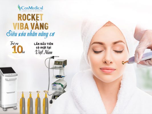 Xóa nhăn nâng cơ Rocket viba vàng 900 toàn mặt 01 lần